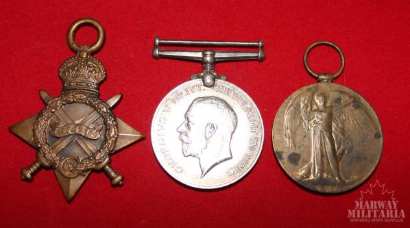 WW1 Medal Trio SS-22055 PTE. W. T. EWERS, Army Service Corps