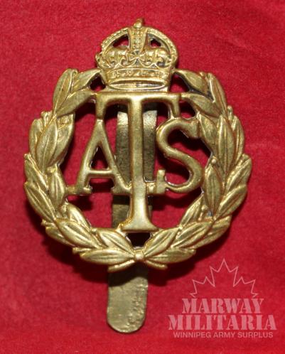 British ATS Cap Badge