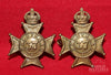 Pre WW1 37th Haldimand Regiment Collar Badge Pair