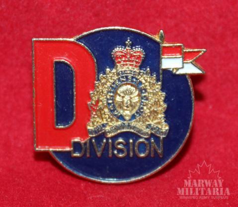 RCMP D Division Lapel Pin