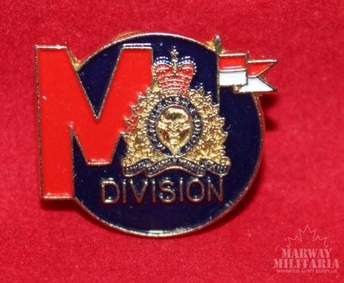 RCMP M Division Lapel Pin