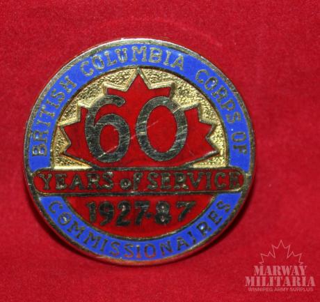 British Columbia Corps of Commissionaires Pin