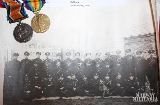 WW1 War & Victory Medal, DVR H L Christe Canadian Field Artillery