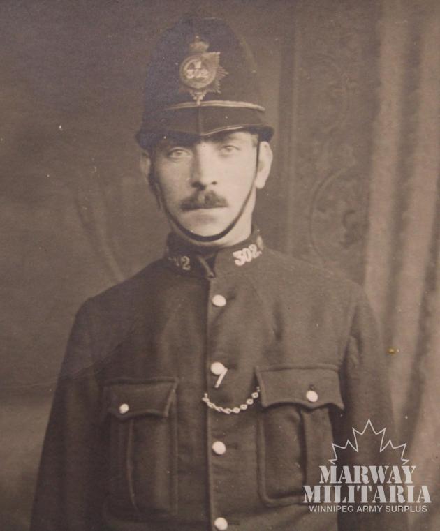 Early British Bobby Police Officer Postcard