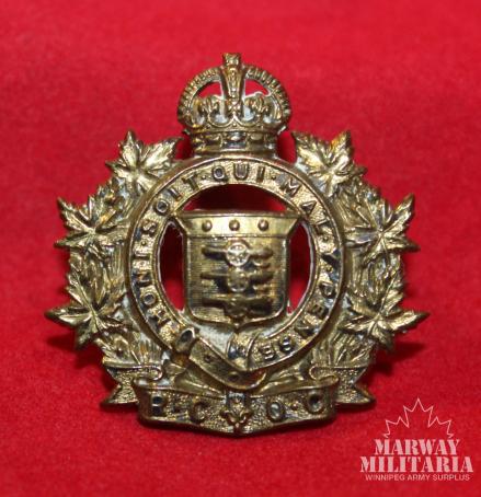 Royal Canadian Ordnance Corps Collar Badge - Early Issue