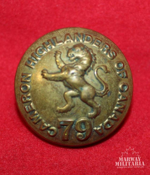 WW1 CEF 79th Cameron Highlanders of Canada Uniform Button