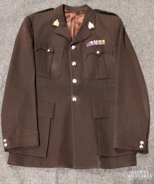 RCMP Officers Brown Serge Tunic with Medal Ribbons – Marway Militaria ...