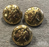 Lot of 3, Camerons of Canada 1st Bn Uniform Buttons