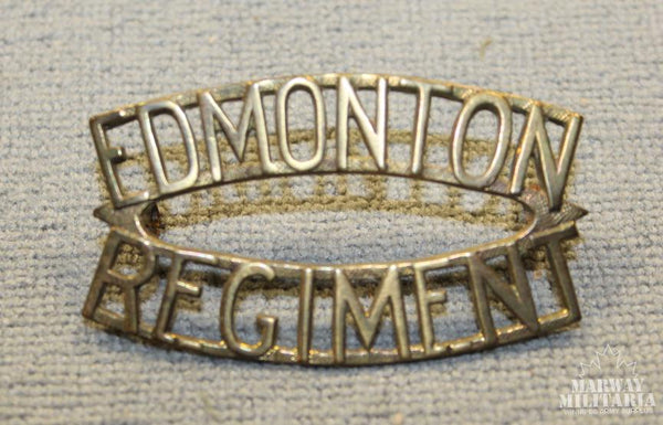 Edmonton Regiment Shoulder Title Badge