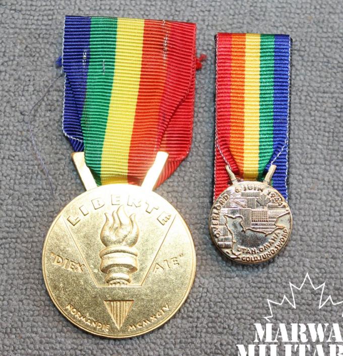 Operation Overlord Full Size & Mini Medal Group