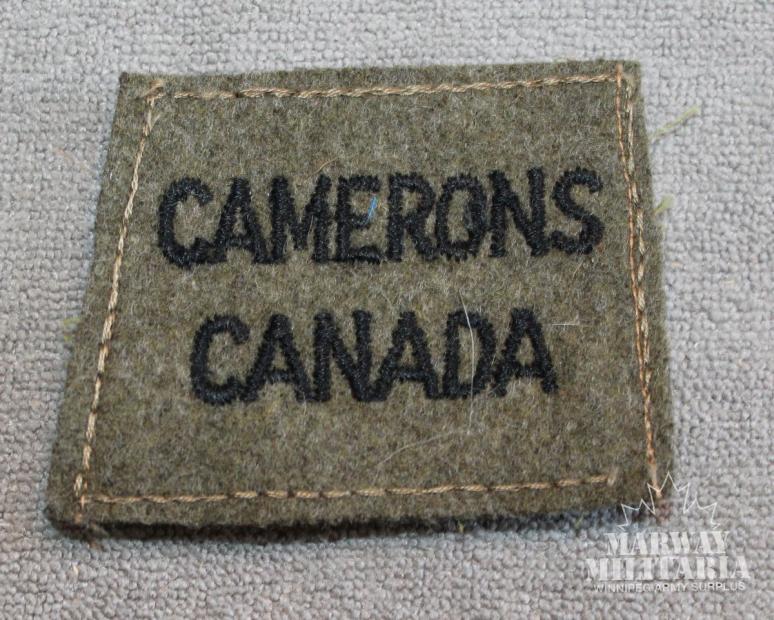 WW2 Camerons Slip on Title