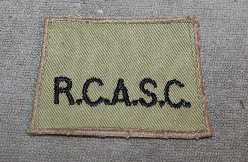 WW2 RCASC Summer Dress Slip on Title – Marway Militaria Inc & Winnipeg ...
