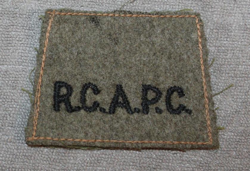WW2 RCAPC Slip on Title