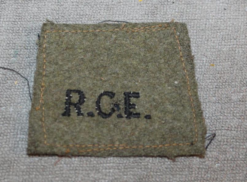 WW2 RCE Slip on Title – Marway Militaria Inc & Winnipeg Army Surplus