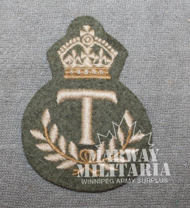 WW2 T Trade Badge