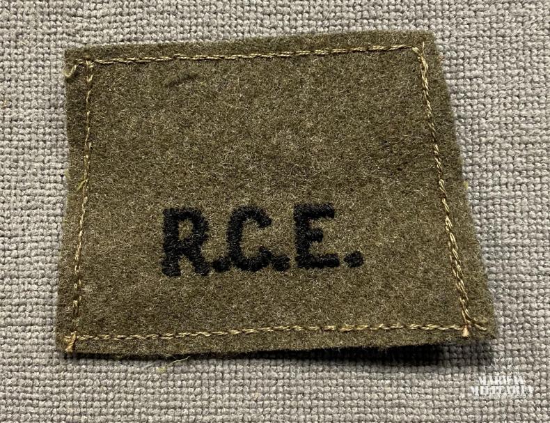 WW2 RCE Slip on Title – Marway Militaria Inc & Winnipeg Army Surplus