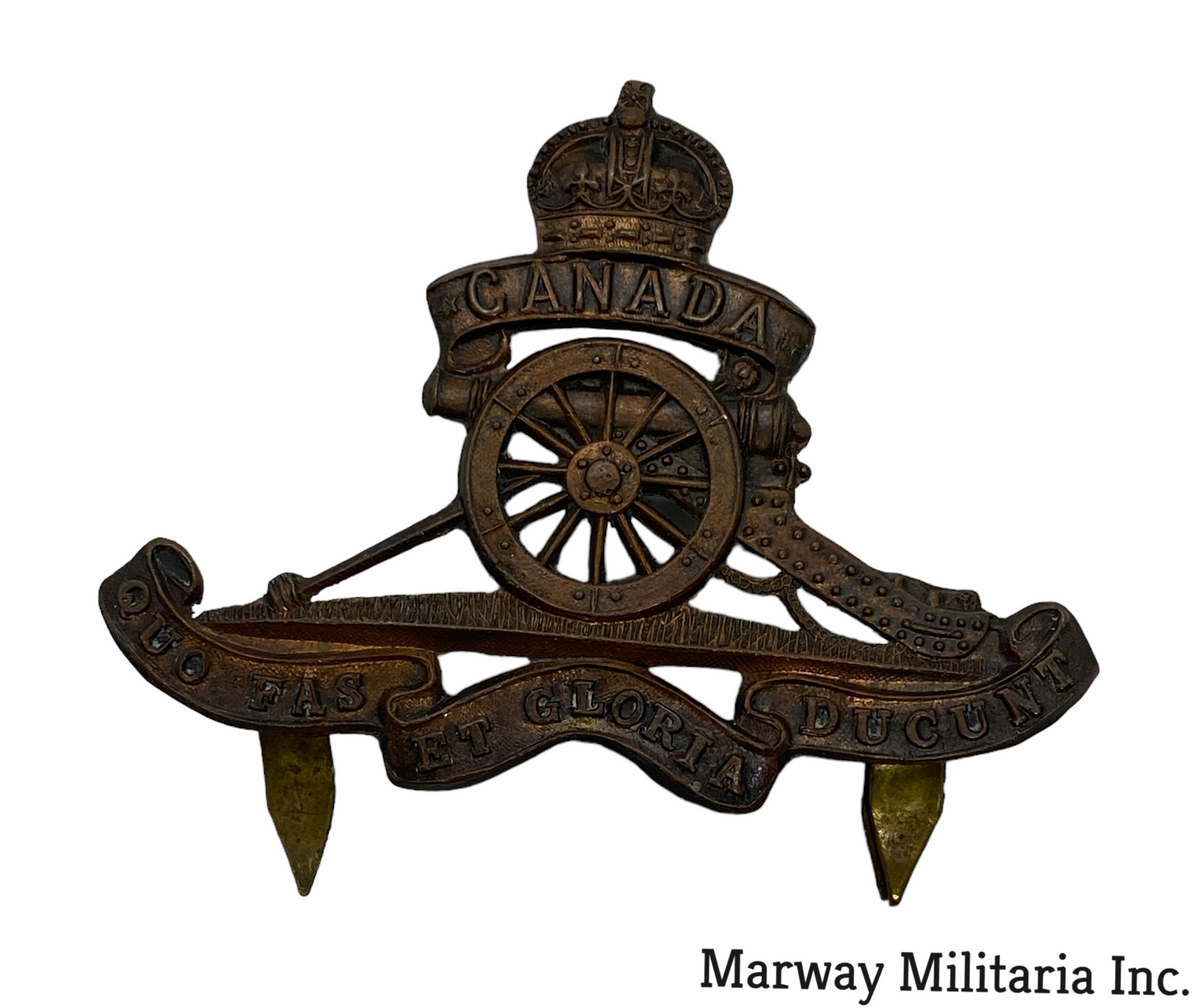 Ww1 Canadian Ranks WW1 era Canadian Artillery Cap Badge – Marway Militaria Inc & Winnipeg ...