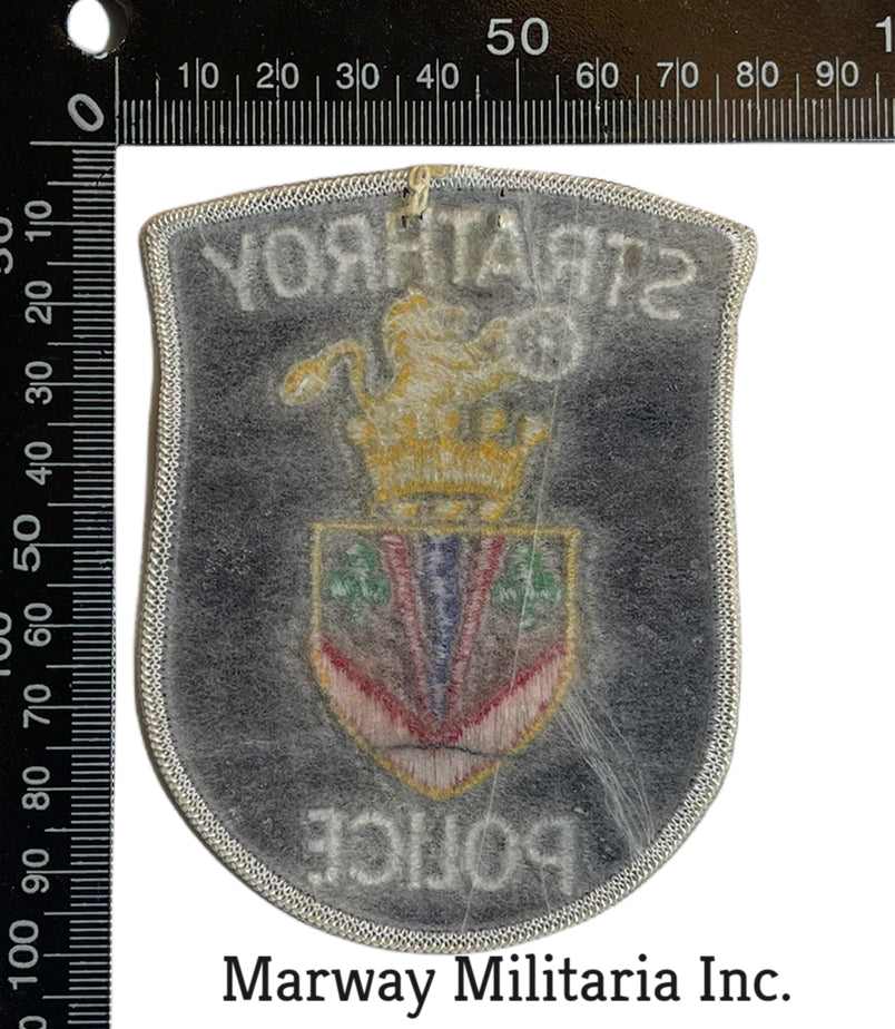 Strathroy Ontario Police Patch Marway Militaria Inc & Winnipeg Army