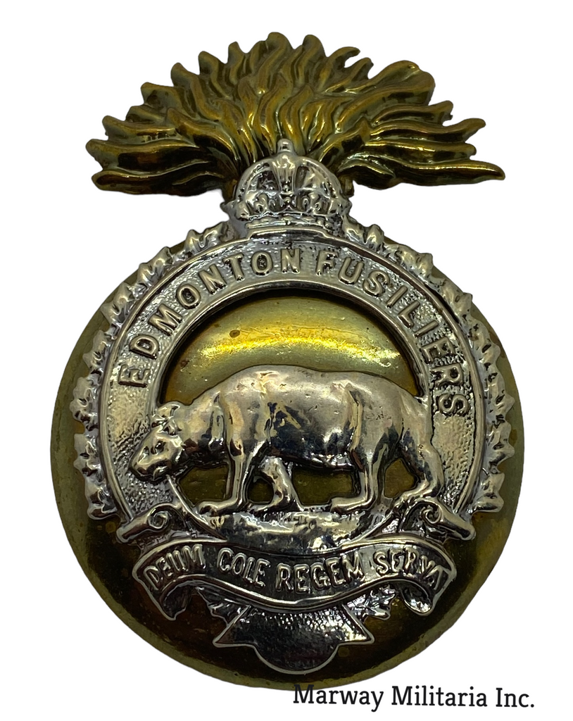 Edmonton Fusiliers Cap Badge Marway Militaria Inc & Winnipeg Army Surplus