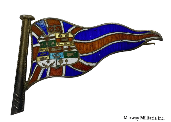 Early Canadiana Patriotic Enamelled Flag Pin