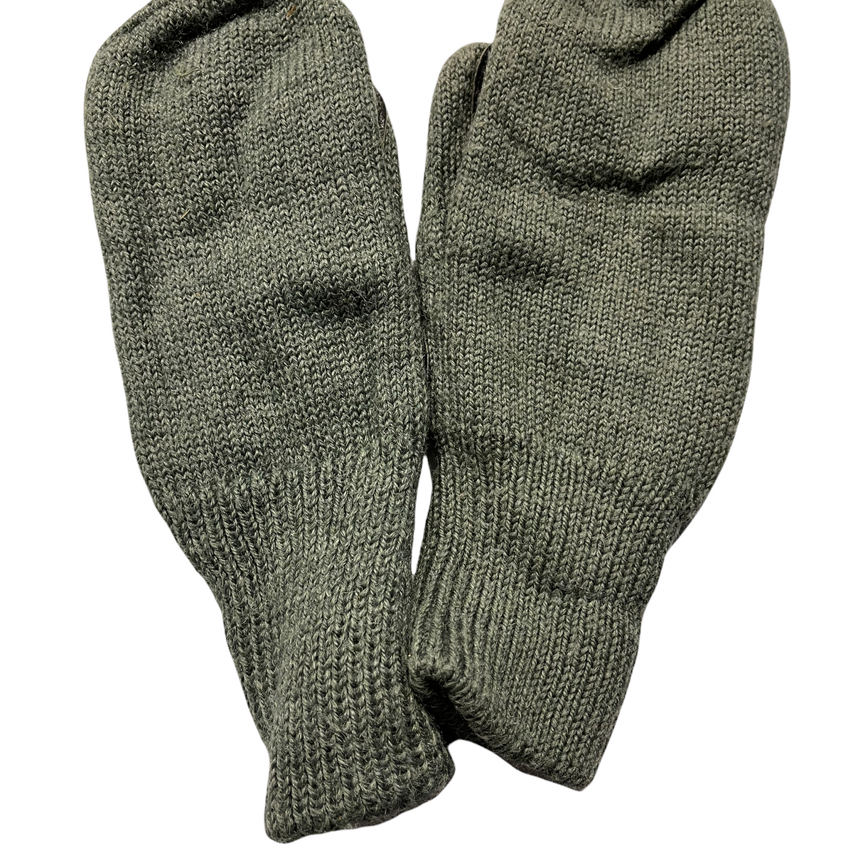 Swiss Wool Mittens with Leather Palms