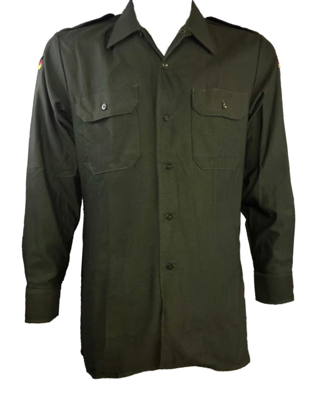 CLASSIC LONG SLEEVE TWO POCKET SHIRT (MILITARY GREEN)